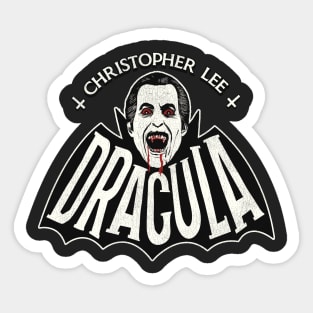 Christopher Lee Vintage Dracula Vampire Horror Movie Sticker